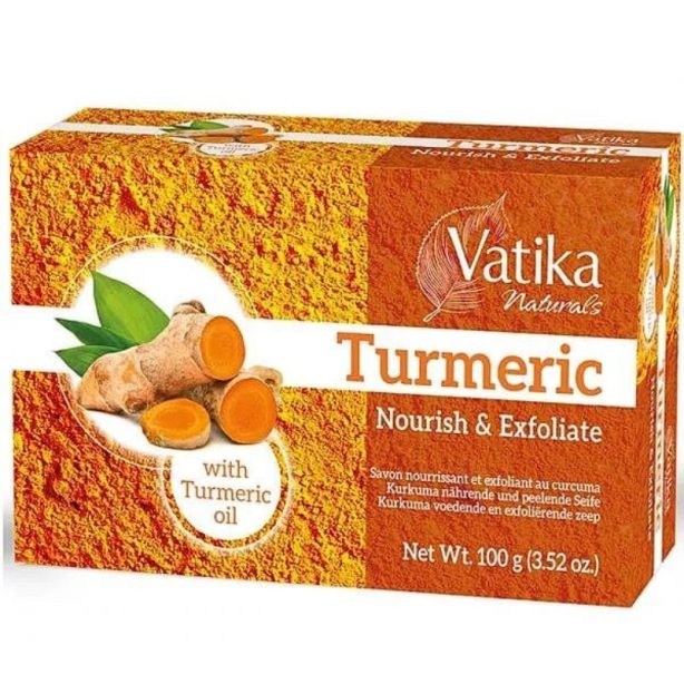 Vatika Turmeric Nourish And Exfoliate Soap - 100g